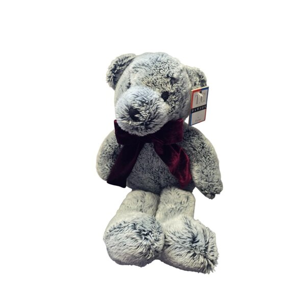 TC Dawson By Fiesta Fogarty Bear Plush Stuffed Animal 1995 Gray - Picture 9 of 10